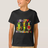 Halloween Thanksgiving Christmas, Happy Hallo Than T-shirt (Voorkant)