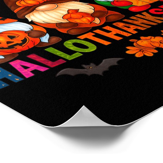 Halloween Thanksgiving Christmas Happy Hallothanks Poster (Hoek)