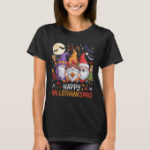 Halloween Thanksgiving Christmas Happy Hallothanks T-shirt (Voorkant)