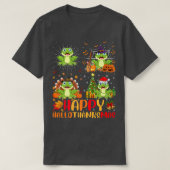 Halloween Thanksgiving Christmas Tree Frog Halloth T-shirt (Design voorkant)