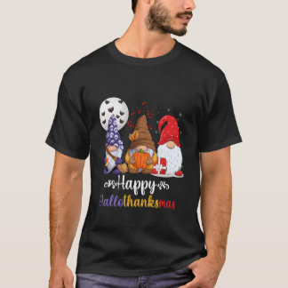 Halloween Thanksgiving Gelukkig Hallothanksmas Kab T-shirt