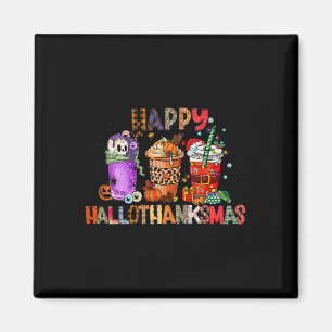 Halloween Thanksgiving Happy Hanksmas Coffee Magneet