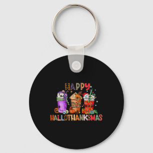 Halloween Thanksgiving Happy Hanksmas Coffee Sleutelhanger