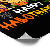 Halloween Thanksgiving Kerst Cheetah Cat Hallo Poster (Hoek)
