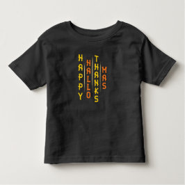 Halloween Thanksgiving Kerst Eenvoudige Typografie Kinder Shirts