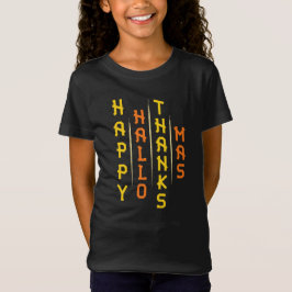 Halloween Thanksgiving Kerst Eenvoudige Typografie T-shirt