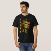 Halloween Thanksgiving Kerst Eenvoudige Typografie T-shirt (Voorkant volledig)