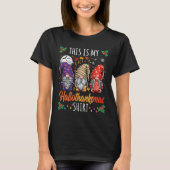 Halloween Thanksgiving Kerst Fun Hallothanksma T-shirt (Voorkant)