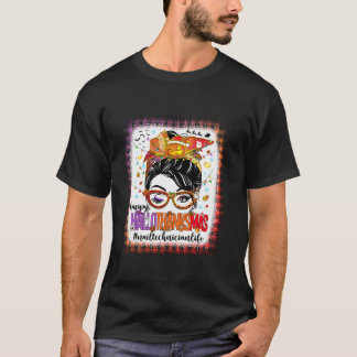Halloween Thanksgiving Kerst Nail Technician L T-shirt