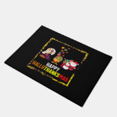 Halloween Thanksgiving Kerst Shirt, Happy Deurmat (Schuin)