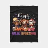 Halloween Thanksgiving Kerstfeest Happy HBedankt Fleece Deken (Voorkant)