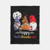 Halloween Thanksgiving Kerstfeest Happy HBedankt Fleece Deken (Voorkant)