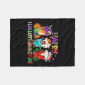 Halloween Thanksgiving Kerstfeest Happy HBedankt Fleece Deken (Voorkant (Horizontaal))