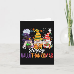 Halloween Thanksgiving Kerstfeest Happy HBedankt Kaart