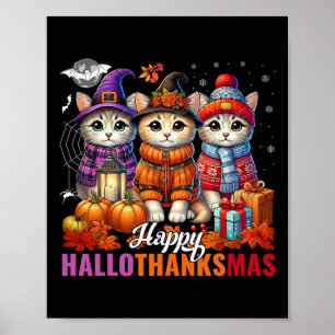 Halloween Thanksgiving Kerstfeest Happy HBedankt Poster