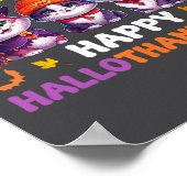 Halloween Thanksgiving Kerstfeest Happy HBedankt Poster (Hoek)