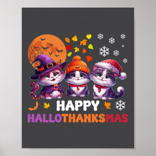 Halloween Thanksgiving Kerstfeest Happy HBedankt Poster