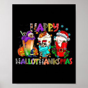 Halloween Thanksgiving Kerstfeest Happy HBedankt Poster
