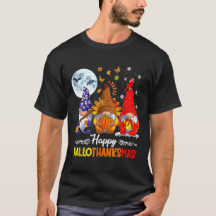 Halloween Thanksgiving Kerstfeest Happy HBedankt T-shirt