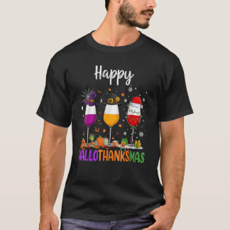 Halloween Thanksgiving Kerstfeest Happy HBedankt T-shirt