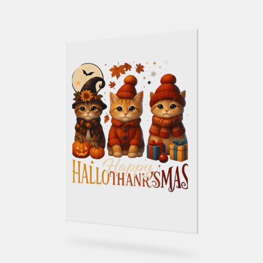 Halloween Thanksgiving KerstHappy Hallo Acryl Bord (Hoek)