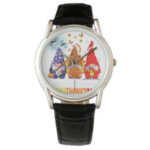 Halloween Thanksgiving KerstHappy Hallo Horloge