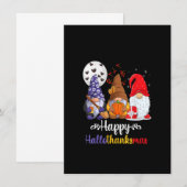 Halloween Thanksgiving KerstHappy Hallo Kaart (Voorkant / Achterkant)