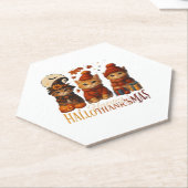 Halloween Thanksgiving KerstHappy Hallo Kartonnen Onderzetters (Schuin)