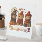 Halloween Thanksgiving KerstHappy Hallo Reclamebord Met Voetstuk (Insitu)