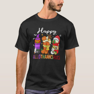 Halloween Thanksgiving KerstHappy Hallo T-shirt
