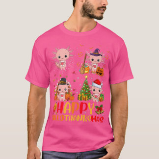 Halloween Thanksgiving Kerstmis Aolotl T-shirt