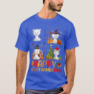 Halloween Thanksgiving Kerstmis Beer Halothanksm T-shirt
