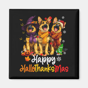Halloween Thanksgiving Kerstmis Duitse Herdershond Magneet