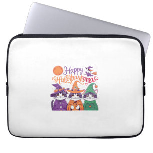 Halloween Thanksgiving Kerstmis Gelukkig HalloBeda Laptop Sleeve