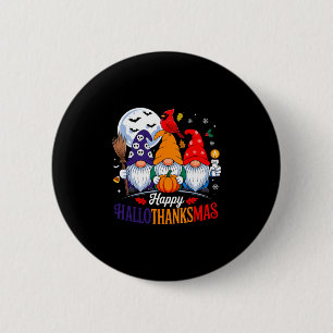 Halloween Thanksgiving Kerstmis Gelukkig Hallothan Ronde Button 5,7 Cm