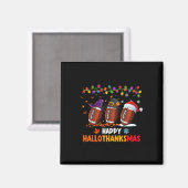 Halloween Thanksgiving Kerstmis Hantanksmas Fo Magneet (Voorkant / Achterkant)
