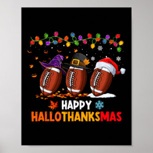Halloween Thanksgiving Kerstmis Hantanksmas Fo Poster