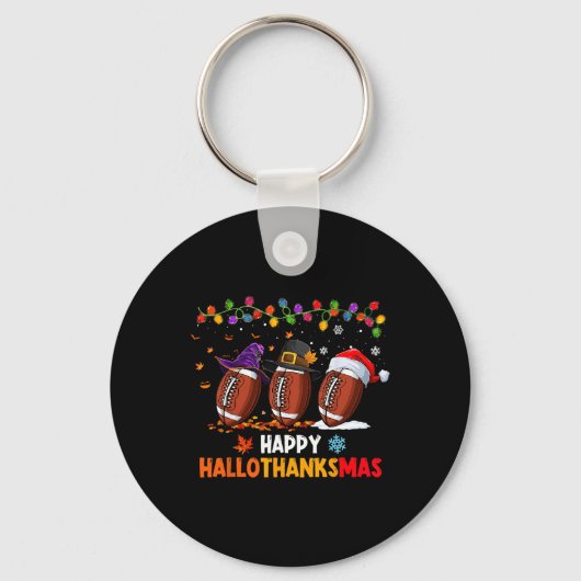 Halloween Thanksgiving Kerstmis Hantanksmas Fo Sleutelhanger (Voorkant)