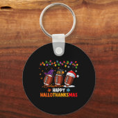 Halloween Thanksgiving Kerstmis Hantanksmas Fo Sleutelhanger (Voorkant)