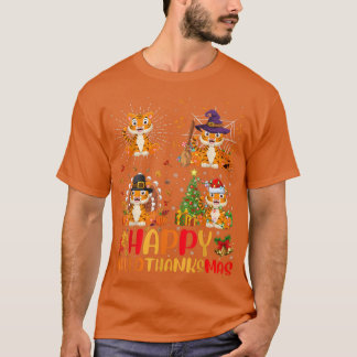 Halloween Thanksgiving Kerstmis Liger Halobedankt T-shirt