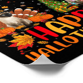 Halloween Thanksgiving Kerstmis Siamese Cat Hallo Poster (Hoek)