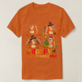 Halloween Thanksgiving kerstvierkant Halotha T-shirt (Design voorkant)
