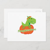 Halloween Thanksgiving Pumpkasaurus Dinosaur Feestdagenkaart (Voorkant / Achterkant)