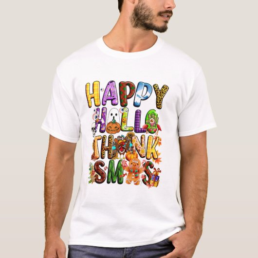 Halloween Thanksgiving T-shirt (Voorkant)