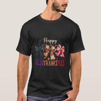Halloween Thanksgiving Vrolijk Hallothanksmas Coqu T-shirt