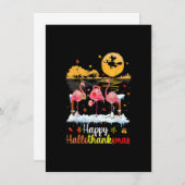 Halloween Thanksgiving Xmas Happy Hallo Thanksmas Kaart (Voorkant / Achterkant)