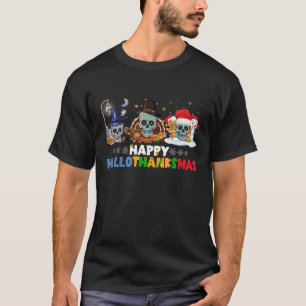 Halloween Thanksgiving Xmas Happy Hanksmas S T-shirt