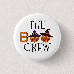 Halloween The Boo Crew Illustration Ronde Button 3,2 Cm