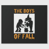Halloween The Boys Of Fall Birthday Cadeaupapier (Vlak)