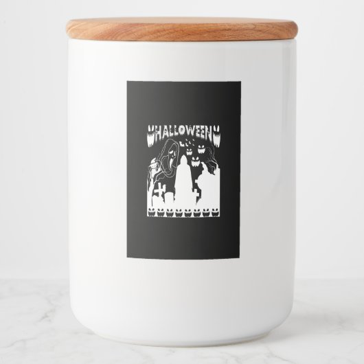 Halloween The Children Of The Night Voedselcontainer Etiket (Voorkant)